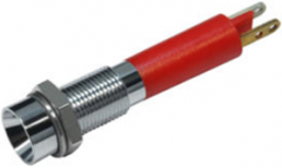 LED signal light, 12 V (DC), red, 10 mcd, Mounting Ø 6 mm, pitch 3.5 mm, LED number: 1