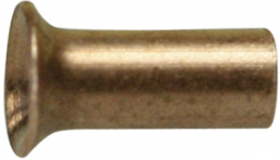 Tubular rivet, to DIN 7340, L 3.0, D 1.2 mm, copper, countersunk head, 19.98.030