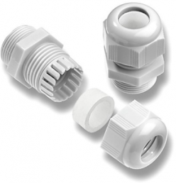 Cable gland, PG13.5, 24 mm, Clamping range 6 to 12 mm, IP67, gray, 1909790000