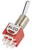 Toggle switch, metal, 1 pole, latching, On-On, 0.4 VA/20 V AC/DC, gold-plated, 2267079-1
