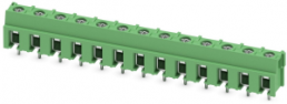 PCB terminal, 13 pole, pitch 7.5 mm, AWG 20-10, 32 A, screw connection, green, 1988215
