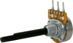 Conductive plastic potentiometer, 10 kΩ, 0.25 W, linear, solder pin, PC16BU 4MM F22 10K LIN