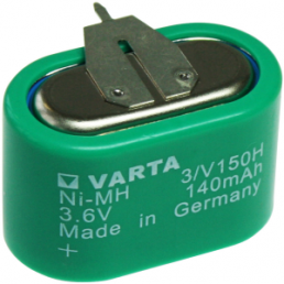 Nickel-metal hydride rechargeable battery, 150 mA·h, 3.6 V, Battery pack