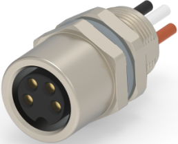 Circular connector, 4 pole, screw locking, straight, T4073014041-001