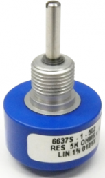 Conductive plastic potentiometer, 10 kΩ, 1 W, linear, solder lug, 6637S-1-103