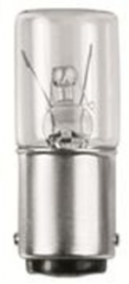 Incandescent bulb, BA15d, 5 W, 12 V (DC), 12 V (AC), clear