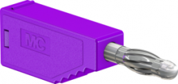 4 mm plug, solder connection, 1.0 mm², purple, 22.2627-26