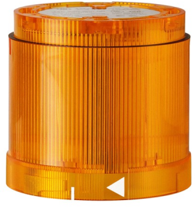 Permanent light element, Ø 70 mm, yellow, 12-230 V AC/DC, BA15d, IP54