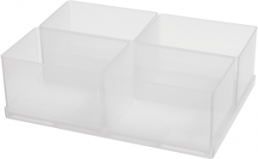 Compartment insert kit, transparent, (W x D) 220 x 160 mm, EINSATZ 80 4XBA7-1