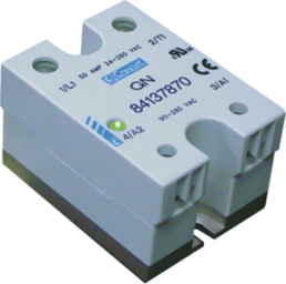 Solid state relay, 660 VAC, zero voltage switching, 90-280 VAC, 50 A, PCB mounting, 84137121