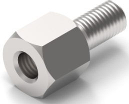 Hexagonal spacer bolt, External/Internal Thread, M2.5/M2.5, 11 mm, polyamide