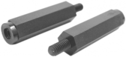 Hexagonal spacer bolt, External/Internal Thread, M2.5/M2.5, 7 mm, polyamide