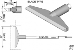 Soldering tip, Blade shape, JBC-C245776