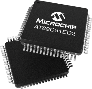 80C51 microcontroller, 8 bit, 60 MHz, VQFP-64, AT89C51ED2-RDTUM