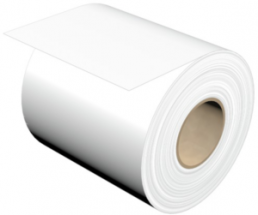 Polyester Label, (L x W) 30 m x 100 mm, white, Roll with 30 pcs