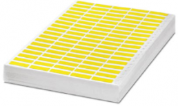 Textile/Polymer Label, (L x W) 38 x 11 mm, yellow, Sheet with 1000 pcs