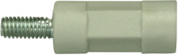 Round / hexagonal spacer bolt, External/Internal Thread, M3/M3, 20 mm, polystyrene