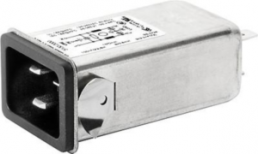 IEC plug C20, 50 to 60 Hz, 16 A, 250 VAC, 600 µH, faston plug 6.3 mm, 5130.1001