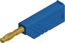 4 mm plug, screw connection, 0.5-1.5 mm², CAT O, blue, LAS N WS AU BL