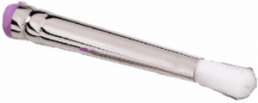 Dispensing brush for Luer-Lock cartridges, hard bristles, white, Gauge 16, 916BT-STIFF