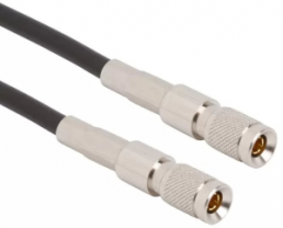 Coaxial Cable, 1.0/2.3 plug (straight) to 1.0-2.3 plug (straight), 75 Ω, Belden 8218, 305 mm, 285101-06-12.00