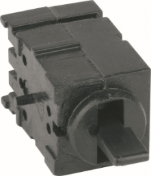 Toggle switch, black, 1 pole, groping/latching, (On)-Off-(On), 6 VA/60 VAC, tin-plated, 1847.4031