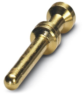 Pin contact, 0.5 mm², AWG 20, crimp connection, gold-plated, 1674804