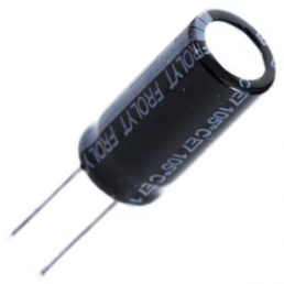 Bipolar electrolytic capacitor, 100 µF, 50 V (DC), ±20 %, radial, pitch 5 mm, Ø 10 mm