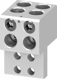 Round conductor terminal block, (L x W x H) 95.5 x 75 x 118 mm, for load-break switch, 3KD9511-1