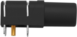 4 mm socket, PCB connection, CAT III, black, SWEB 8094 AU / SW
