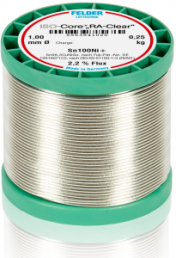 Solder wire, lead-free, Sn99.3CuNiGe, Ø 1 mm, 0.25 kg