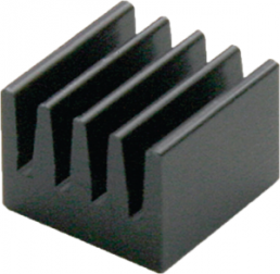 IC heatsink, 26 x 8 x 6 mm, 26 K/W, black anodized
