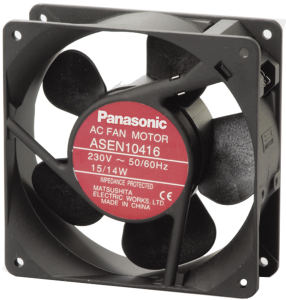 AC axial fan, 230 V, 120 x 120 x 38 mm, 174 m³/h, 37 dB, ball bearing, Panasonic, ASEP10416