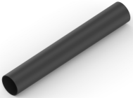 Heatshrink tubing, 4:1, (16/4 mm), polyolefine, cross-linked, black