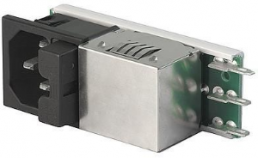 IEC plug C14, 50 to 60 Hz, 1 A, 250 VAC, 1.6 W, 11 mH, faston plug 6.3 mm, 5411.1253.251